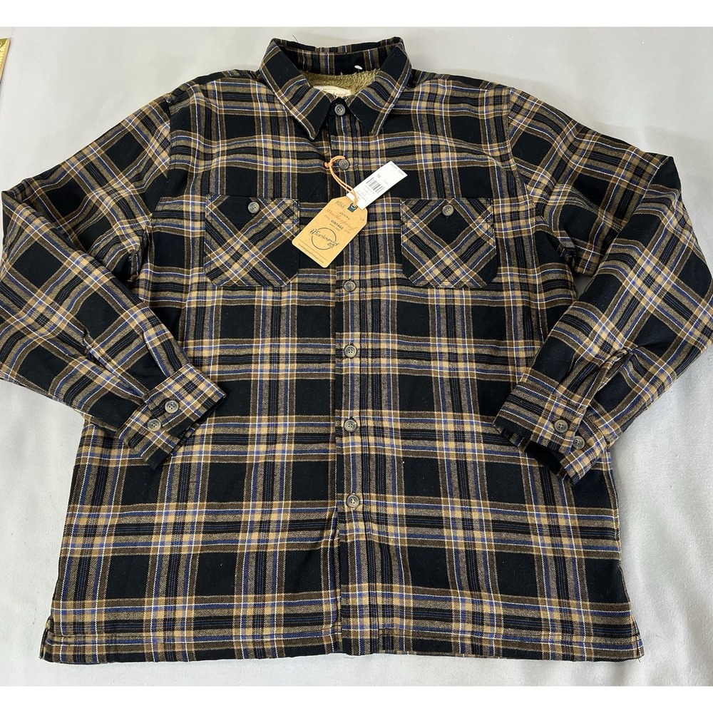 Weatherproof Jacket Shirt Mens Sz XL Knit Pockets henley thickWeatherpro NWT